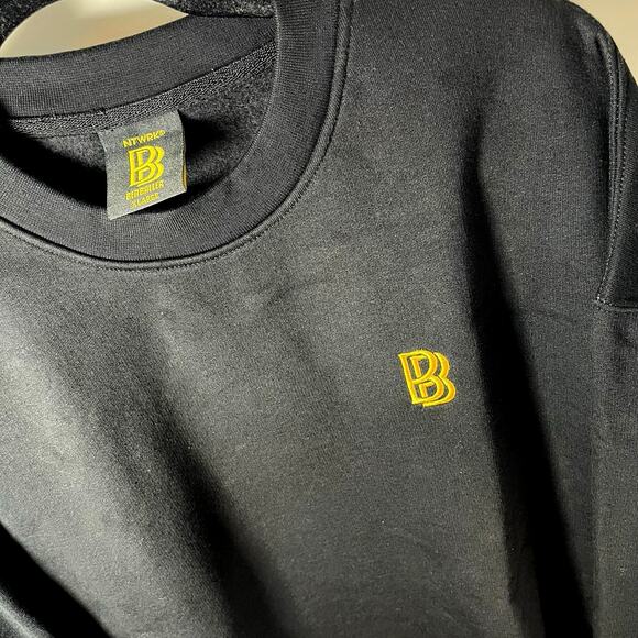 •NWT• Ben Baller Black “This is not your practice life” crew sweatshirt • XL - Picture 1 of 10